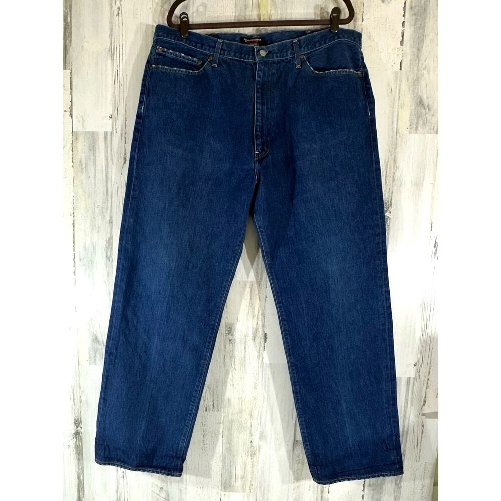 Ralph Lauren Polo Jeans Mens Size 42x32 (41x31.5) Hayden Dark Wash Grinding READ